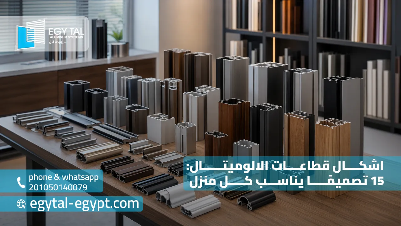 اشكال قطاعات الالوميتال 15 تصميمًا يناسب كل منزل