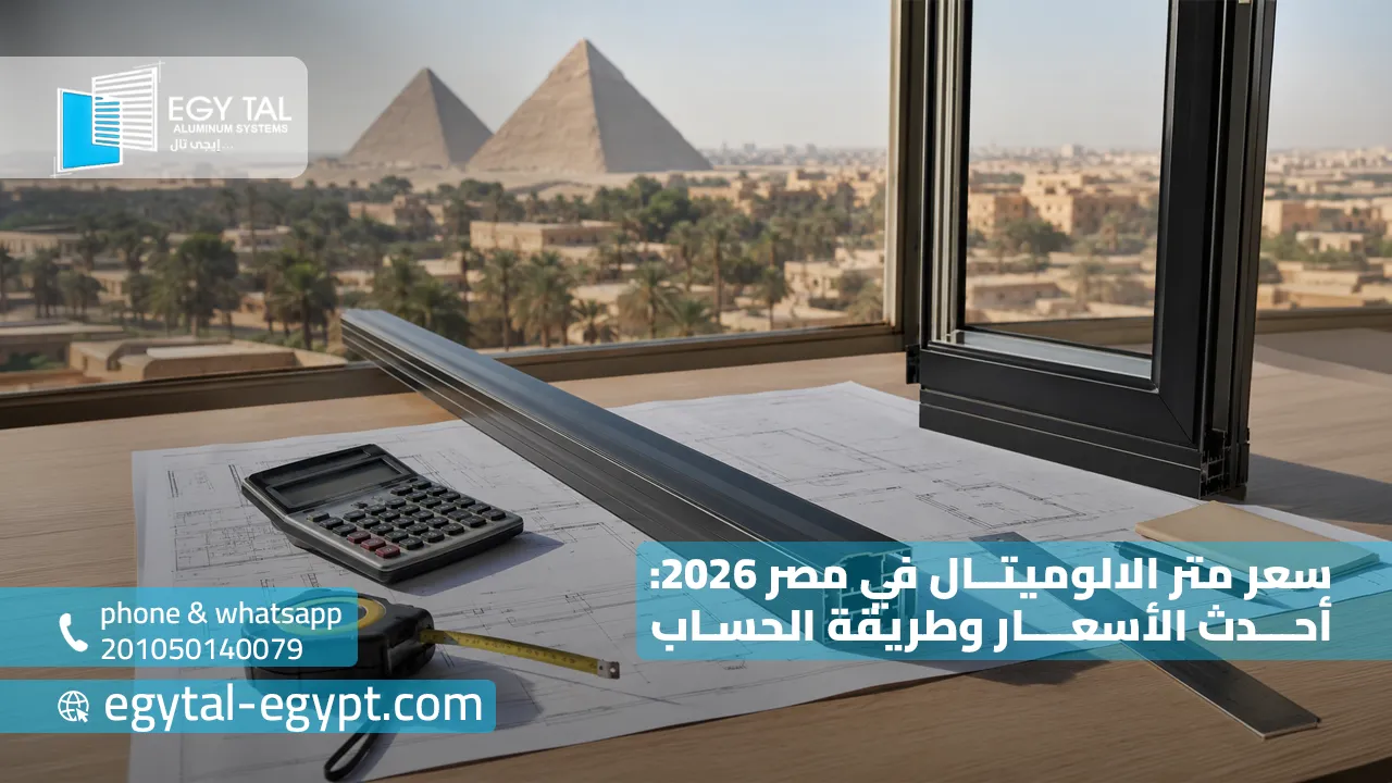 سعر متر الالوميتال في مصر 2026: أحدث الأسعار وطريقة الحساب