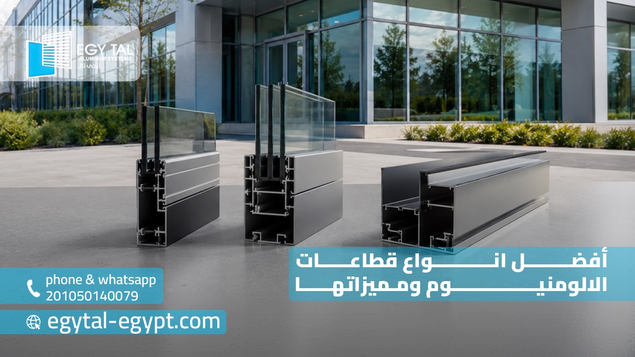 سعر شباك الوميتال 2 متر حسب نوع القطاع والزجاج