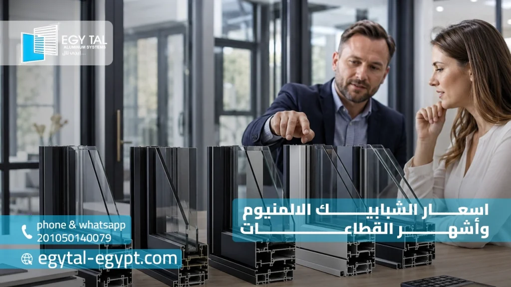 اسعار الشبابيك الالمنيوم وأشهر القطاعات